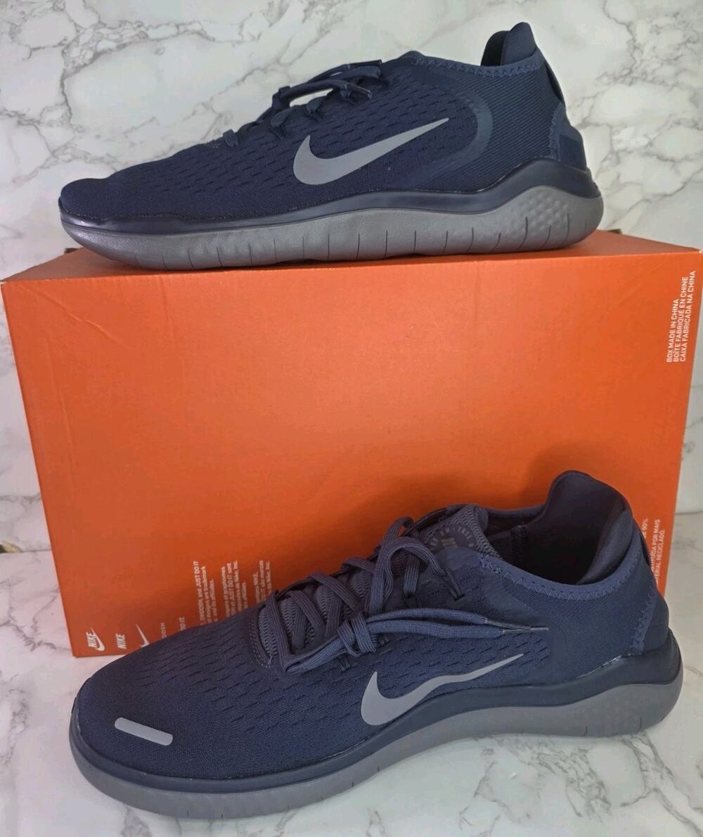 Nike Free RN 2018 Men's Size 13 Shoes Thunder Blue Obsidian 942836-401